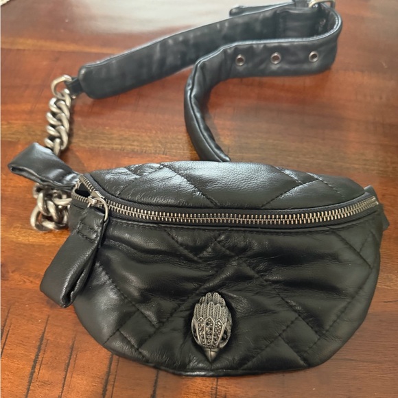 Handbags - Black Quilted Leather Belt Bag